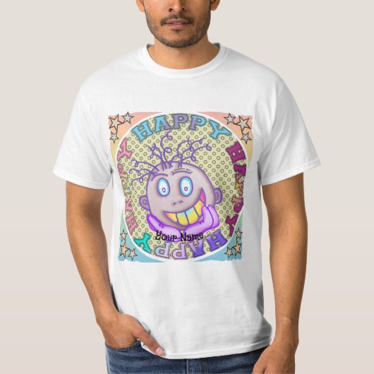 Wirklich Glückliches Gesicht T-Shirt (Vorderseite)