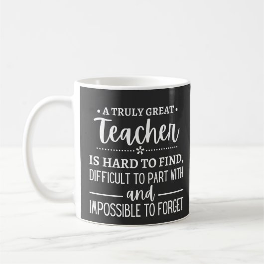 Wirklich großer Lehrer Kaffeetasse (Links)