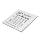 Wirklich großer Tierarzt Fliese (Seite)