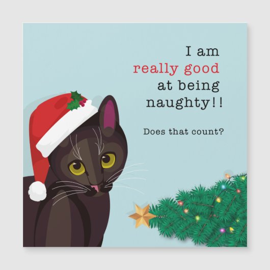 Wirklich gut bei Weihnachten Magnetkarte (Vorderseite)