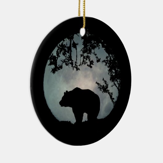 Wirklich Hübscher Bär und Mond Weihnachtsschmuck (Rechts)