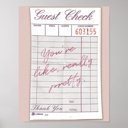 Wirklich Hübsches Guest Karo Poster (Vorne)