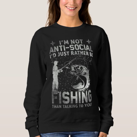 Wirklich! Ich bin kein Sozialfeind, ich würde einf Sweatshirt (Vorderseite)