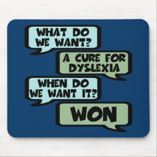 Wirklich lustige Dyslexie Mousepad