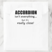 Wirklich Nahes Accordion Ovaler Aufkleber (Tasche)