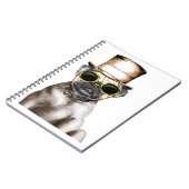 Wirklich Niedlicher Mops mit Brille Notizblock (Linke Seite)