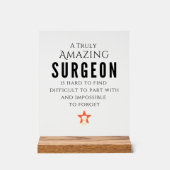 Wirklich Phantastische Aufwertung des Chirurgen Acrylschild (Vorderseite)