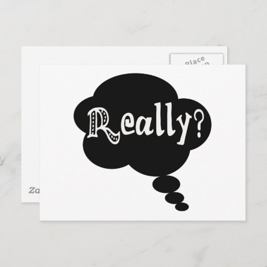 Wirklich? Postkarte (Vorne/Hinten)