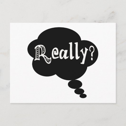 Wirklich? Postkarte (Vorderseite)