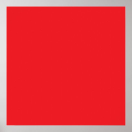 Wirklich Red Color Poster (Vorne)