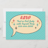 Wirklich Retro-Party Einladung (Rückseite)