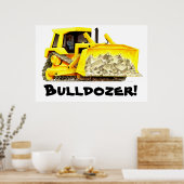 Wirklich riesiges Bulldozer Poster (Küche)