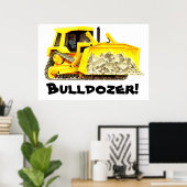 Wirklich riesiges Bulldozer Poster (Heimbüro)
