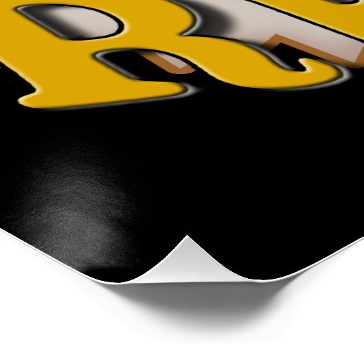 Wirklich Straußengrinsenposter Poster (Ecke)