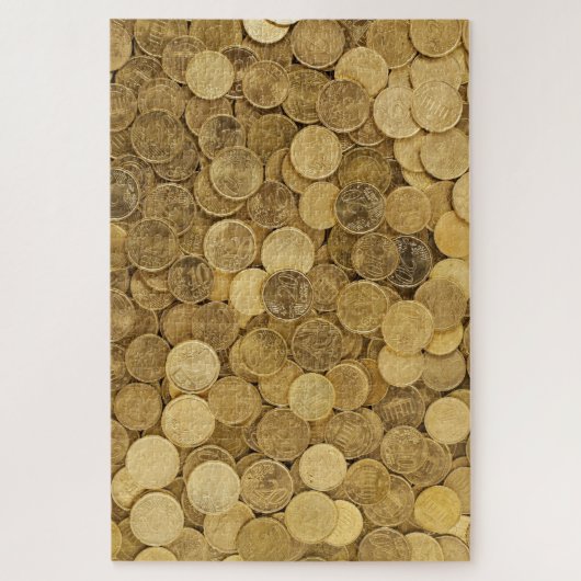 Wirklich unmögliche goldene Geldmünzen Puzzle (Vertikal)