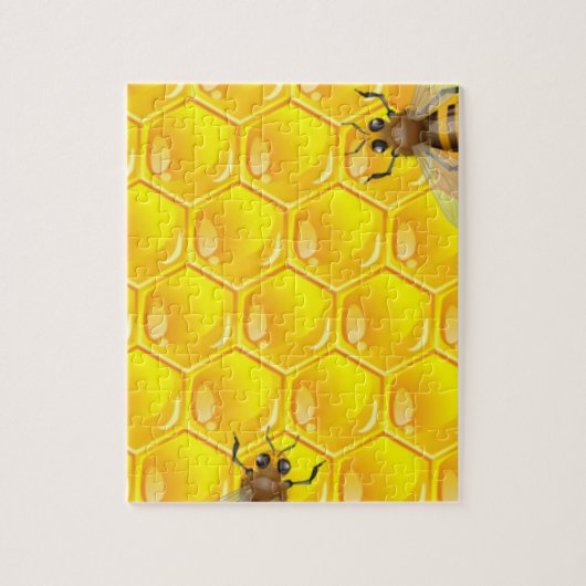 Wirklich unmögliche Honigwabe mit Bienen Puzzle (Vertikal)