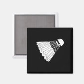 Wirklich wie Badminton Shuttle Birdie Magnet (Vorderseite/Rückseite)