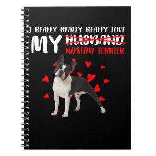 Wirklich wirklich Liebe meine Boston Terrier Notizblock