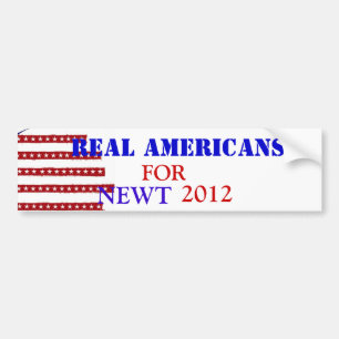 WIRKLICHE AMERIKANER FÜR NEWT 2012 AUTOAUFKLEBER