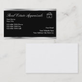 Wirkliche Anwesen-Abschätzer-Geschäfts-Luxuskarten Visitenkarte (Vorne/Hinten)