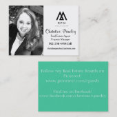 Wirkliche Anwesen-Agent-Geschäfts-Karte Visitenkarte (Vorne/Hinten)