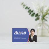 Wirkliche Anwesen-Agent-Geschäfts-Karte Visitenkarte (Stehend Vorderseite)