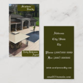 Wirkliche Anwesen-Agent-Geschäfts-Karte Visitenkarte (Vorne/Hinten)