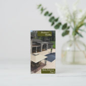 Wirkliche Anwesen-Agent-Geschäfts-Karte Visitenkarte (Stehend Vorderseite)