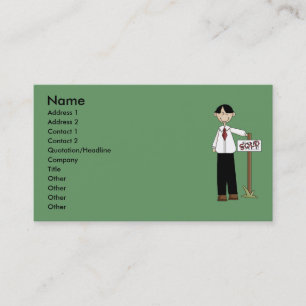 Wirkliche Anwesen-Agent-Visitenkarte Visitenkarte
