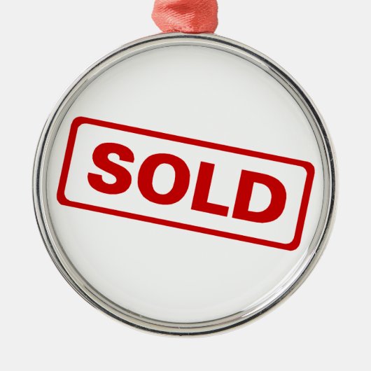 Wirkliche Anwesen-Agent-Weihnachtsverzierung Ornament Aus Metall (Vorne)