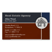 Wirkliche Anwesen-Agentur | beruflich Magnetische Visitenkarte (Vorderseite)