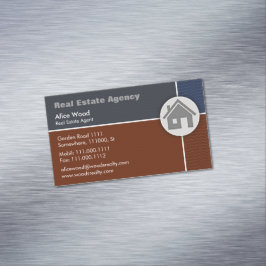 Wirkliche Anwesen-Agentur | beruflich Magnetische Visitenkarte