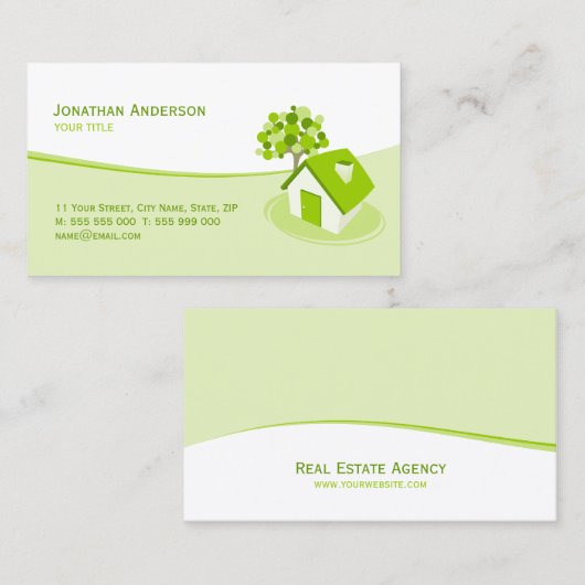 Wirkliche Anwesen-Bau-Versicherungsgeschäftkarten Visitenkarte (Vorne/Hinten)