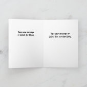 Wirkliche Anwesen-Cartoon Gruß-Karte Karte (Innenseite)