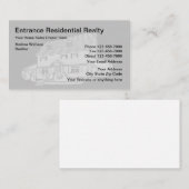 Wirkliche Anwesen-Dienstleistungen Visitenkarte (Vorne/Hinten)