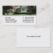 Wirkliche Anwesen-Gelb-Haus-Geschäfts-Karte Visitenkarte (Vorne/Hinten)