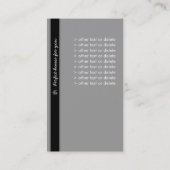 Wirkliche Anwesen-Geschäfts-Karte Visitenkarte (Rückseite)