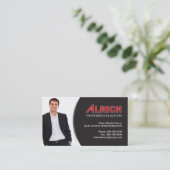 Wirkliche Anwesen-Geschäfts-Karte Visitenkarte (Stehend Vorderseite)