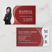 Wirkliche Anwesen-Geschäfts-Karte Visitenkarte (Vorne/Hinten)