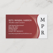 Wirkliche Anwesen-Geschäfts-Karte Visitenkarte (Rückseite)