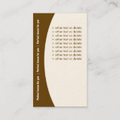 Wirkliche Anwesen-Geschäfts-Karte Visitenkarte (Rückseite)