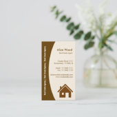 Wirkliche Anwesen-Geschäfts-Karte Visitenkarte (Stehend Vorderseite)