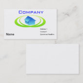 Wirkliche Anwesen-Geschäfts-Karte Visitenkarte (Vorne/Hinten)