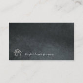 Wirkliche Anwesen-Geschäfts-Karte Visitenkarte (Rückseite)