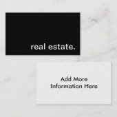 Wirkliche Anwesen-Geschäfts-Karte Visitenkarte (Vorne/Hinten)