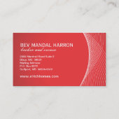 Wirkliche Anwesen-Geschäfts-Karte Visitenkarte (Rückseite)