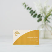 Wirkliche Anwesen-Geschäfts-Karte Visitenkarte (Stehend Vorderseite)