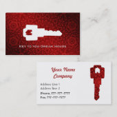 Wirkliche Anwesen-Geschäfts-Karten Visitenkarte (Vorne/Hinten)