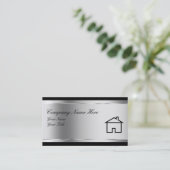 Wirkliche Anwesen-Geschäfts-Karten Visitenkarte (Stehend Vorderseite)