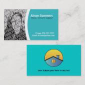 Wirkliche Anwesen-Geschäfts-Karten Visitenkarte (Vorne/Hinten)